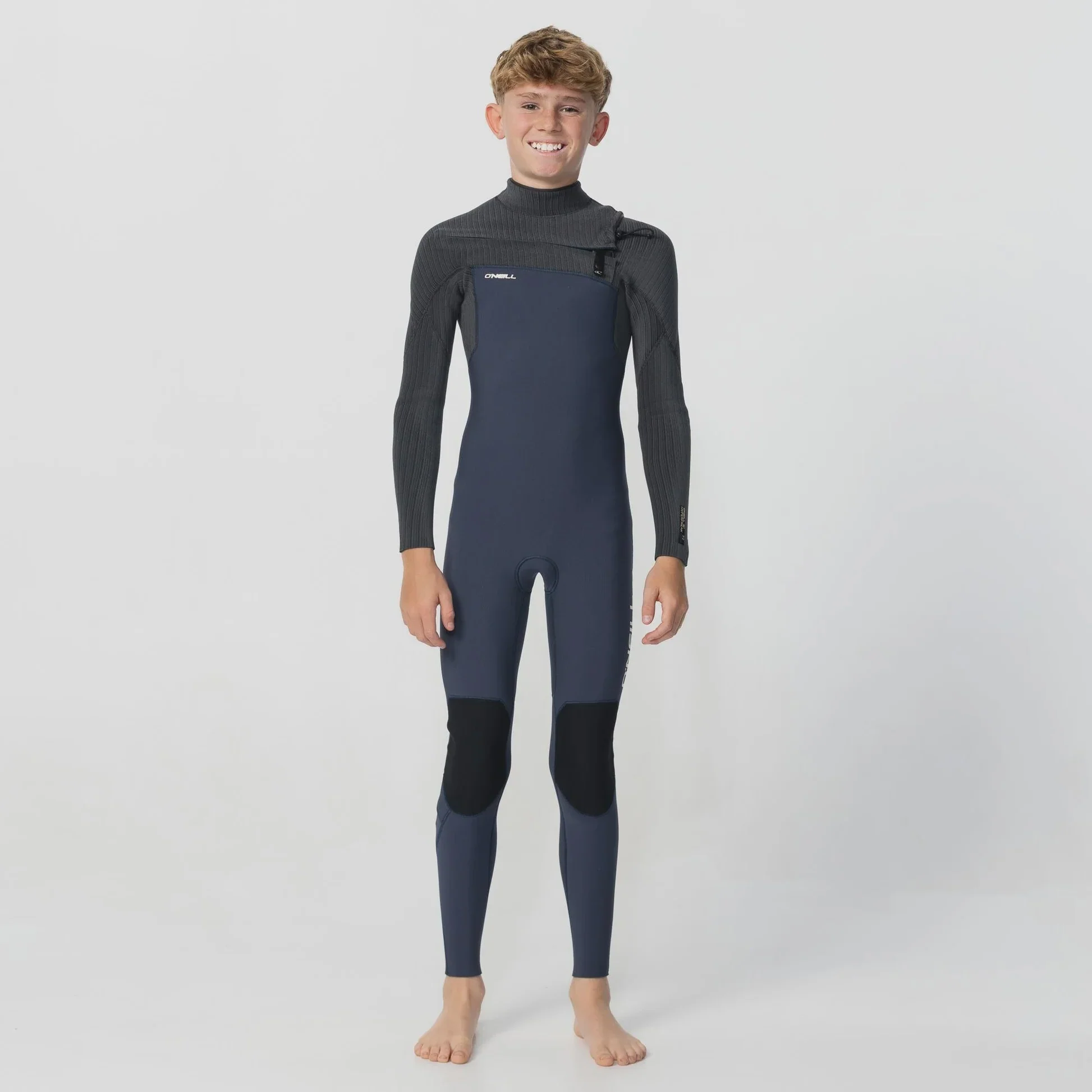 O'neill Kid's HyperFreak 3/2+ Steamer Chest Zip - Slate
