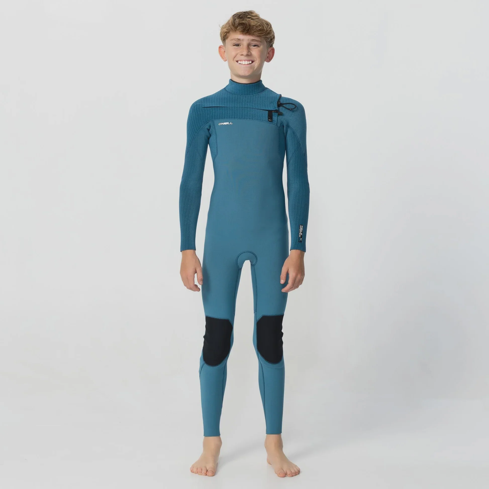 O'neill Kid's HyperFreak 4/3+ Steamer Chest Zip - Blue Haze