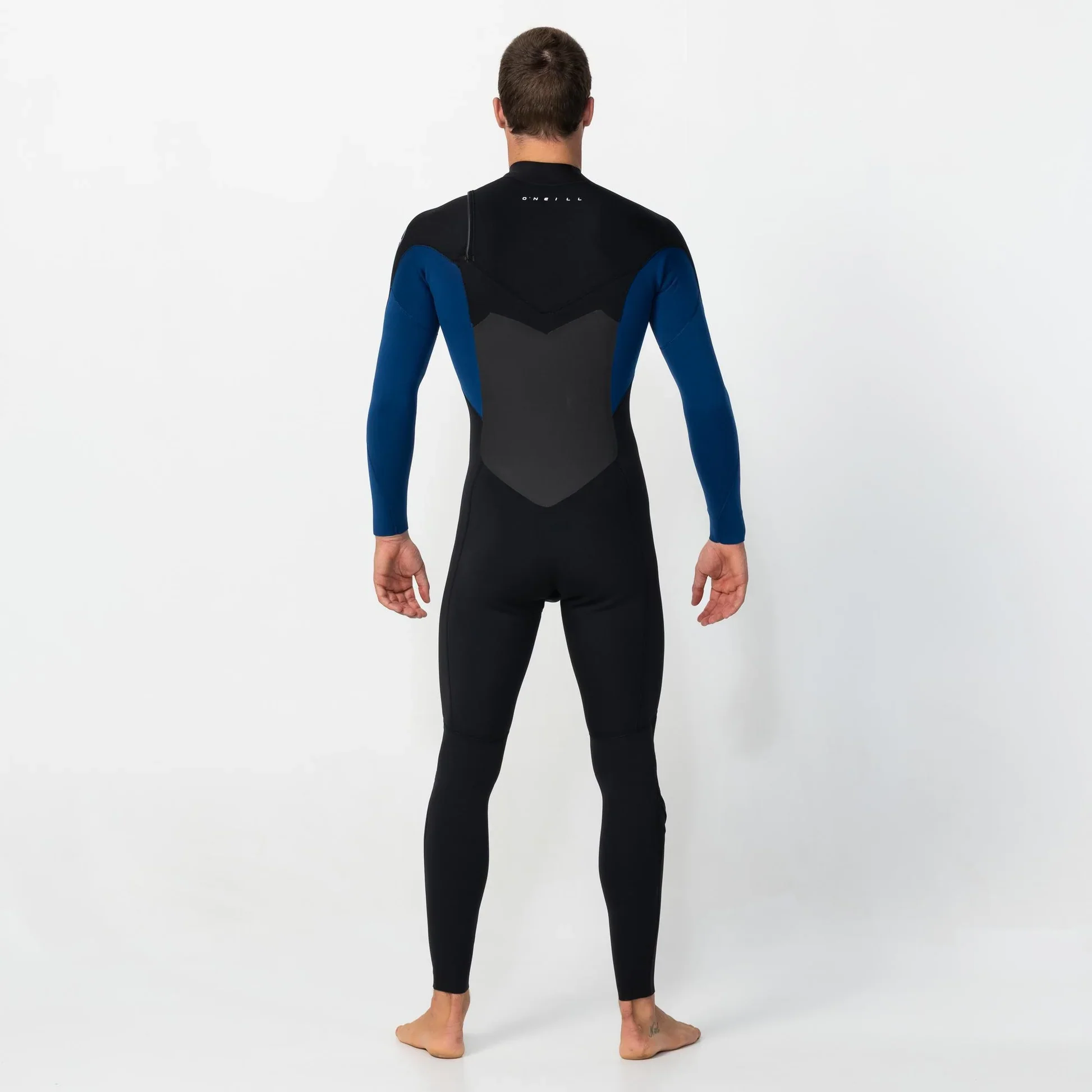O'neill Men's Defender 3/2mm Steamer Chest Zip - Navy - Image 2