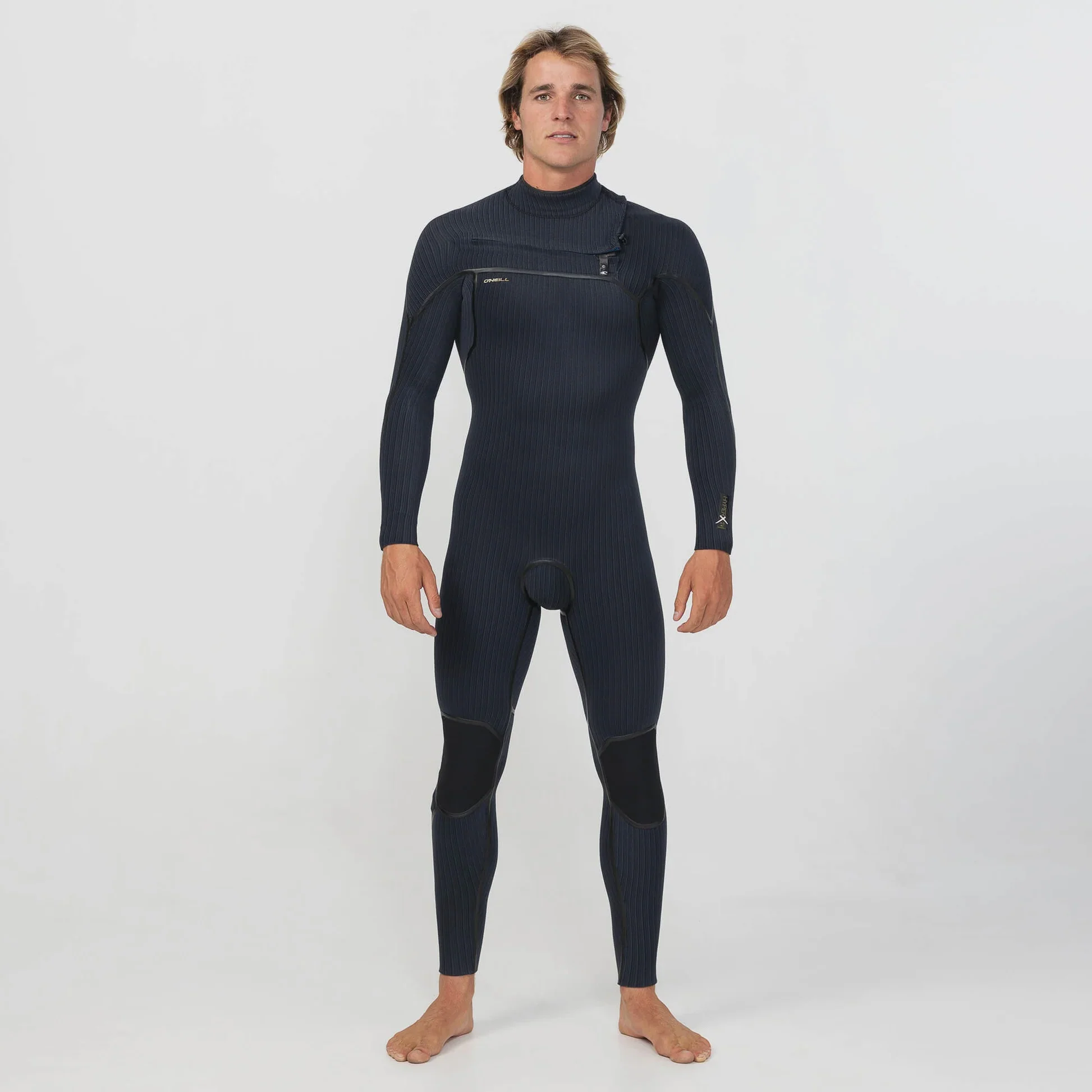 O'neill Men's Hyper-X Chest Zip Stitchless 3/2mm Full Suit - Black