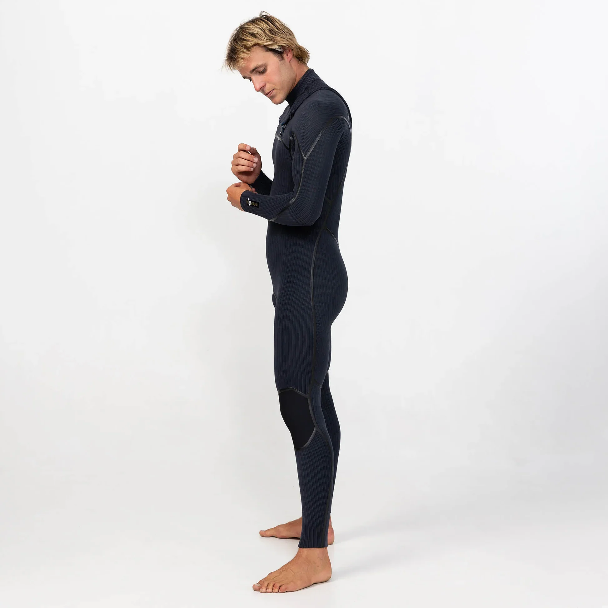 O'neill Men's Hyper-X Chest Zip Stitchless 3/2mm Full Suit - Black - Image 4