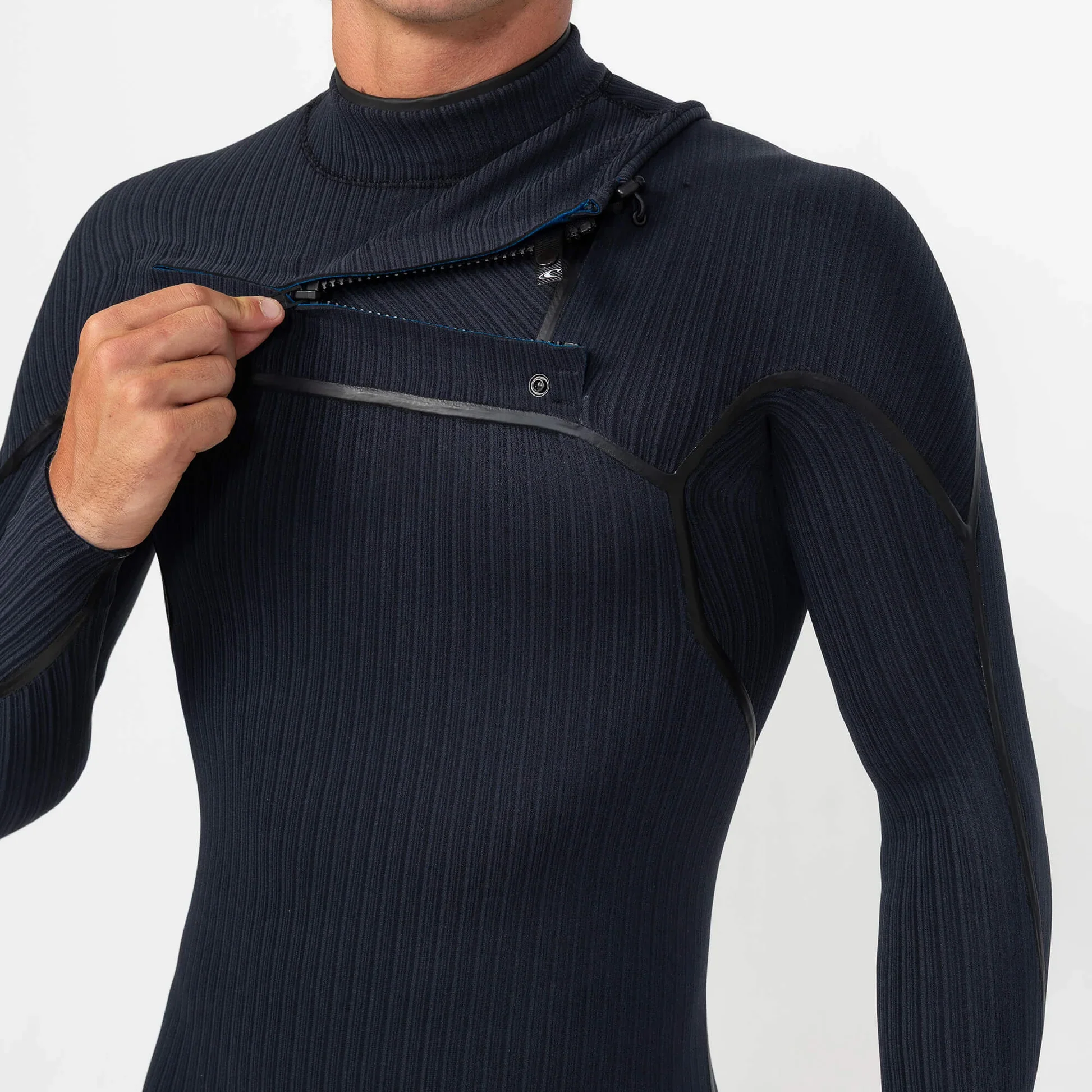 O'neill Men's Hyper-X Chest Zip Stitchless 3/2mm Full Suit - Black - Image 5
