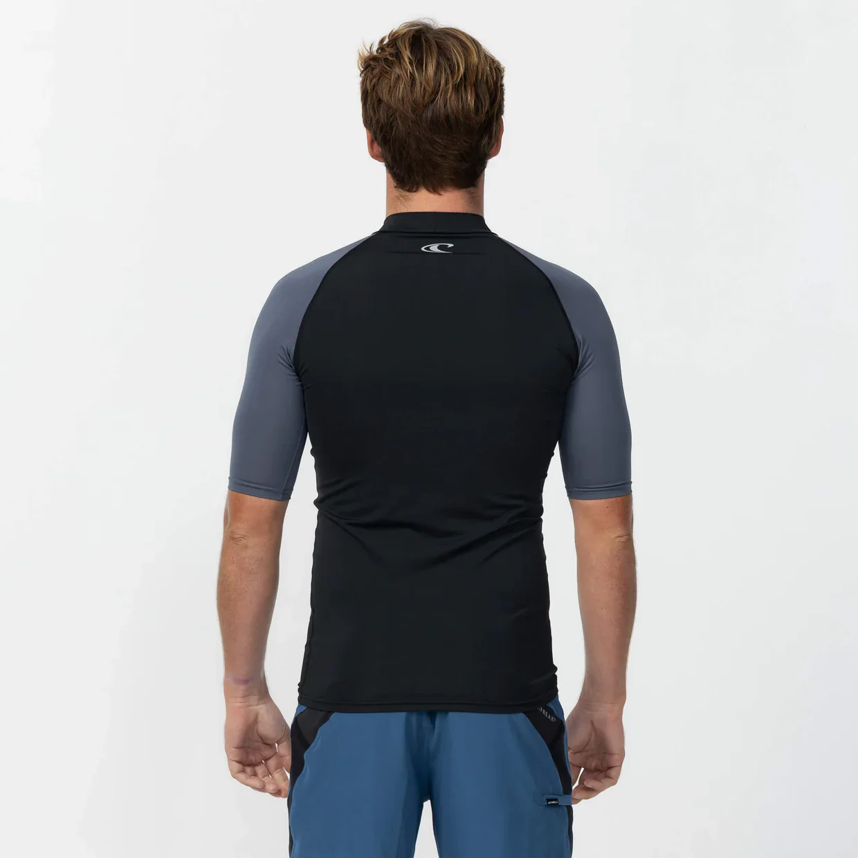 O'neill Men's Reactor Block UV Short Sleeve Rash Vest - Orion Blue - Image 2
