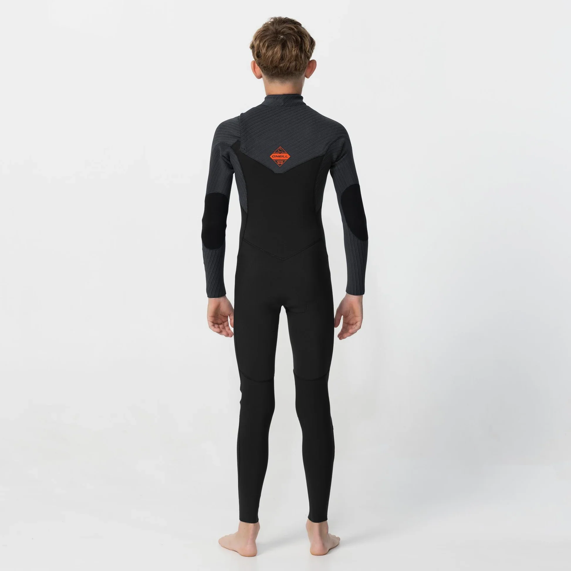 O'neill Kid's HyperFire 4/3mm Steamer Chest Zip Wetsuit - Black - Image 3
