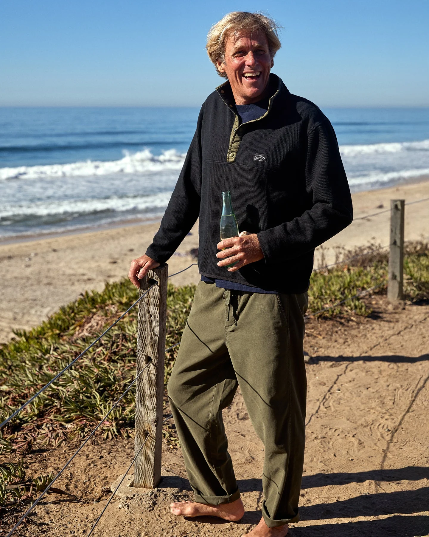 Outerknown Blanket Snap Popover - Pitch Black - Image 3