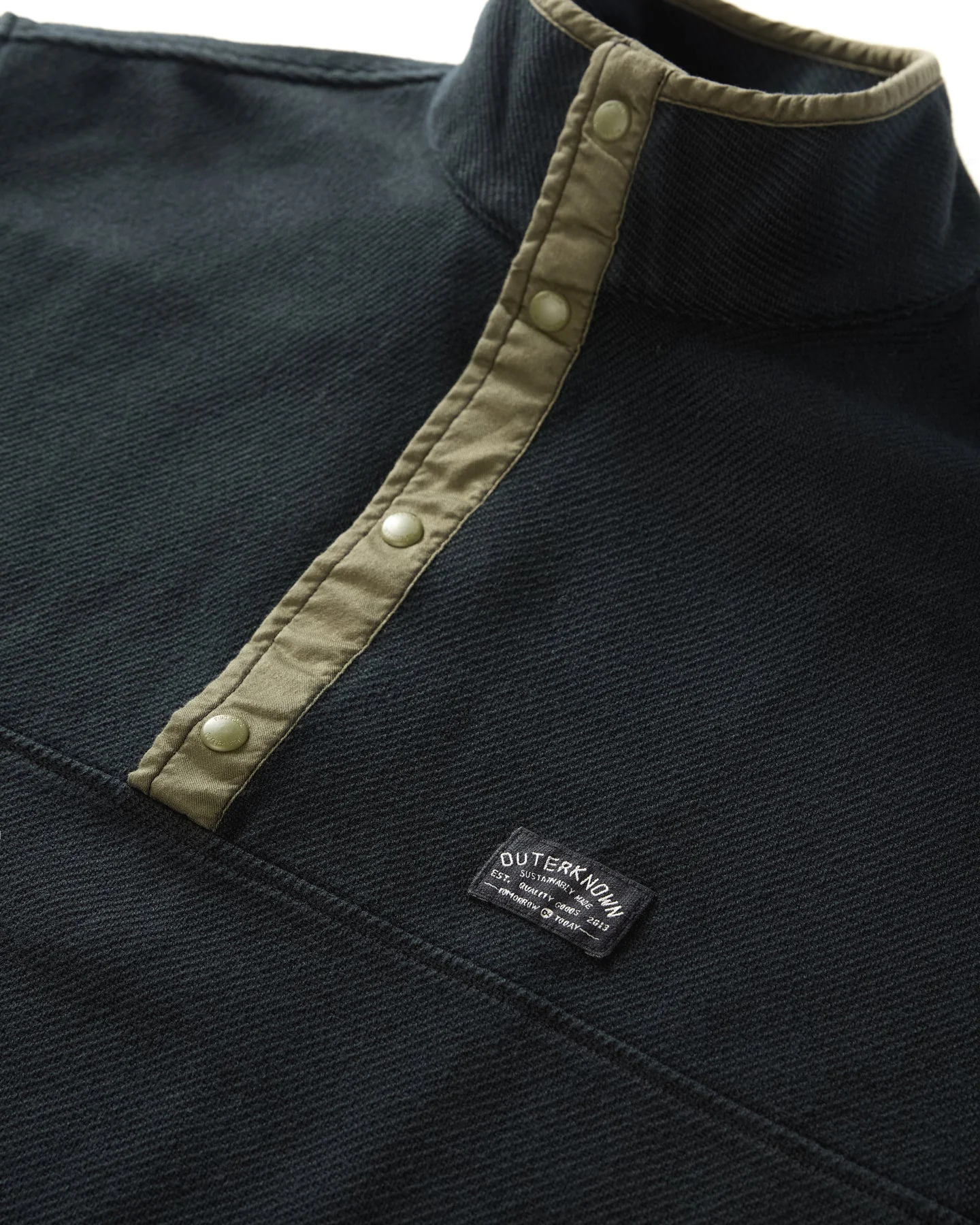 Outerknown Blanket Snap Popover - Pitch Black - Image 5