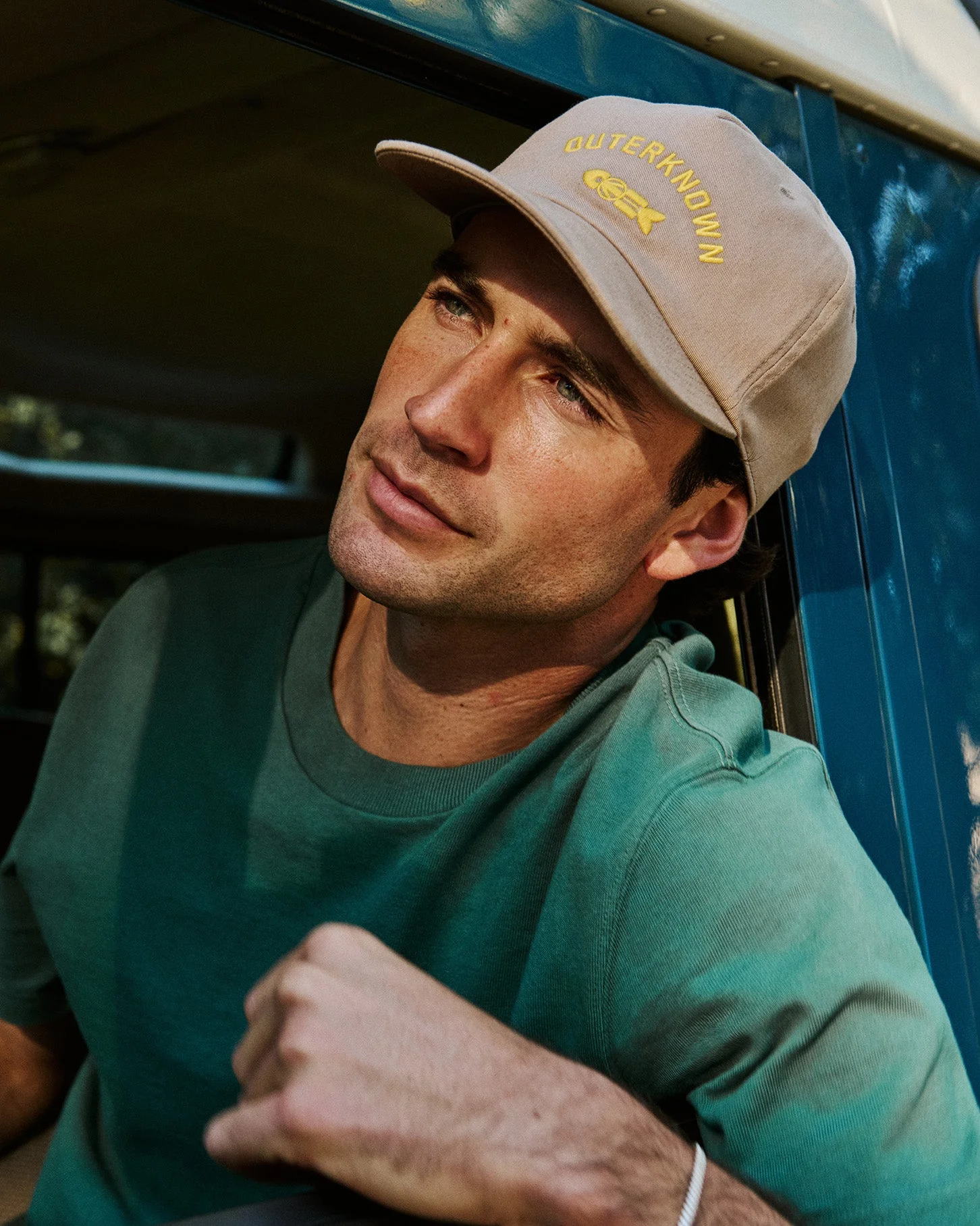 Outerknown Journey Fish 5-Panel Hat - Chestnut - Image 3