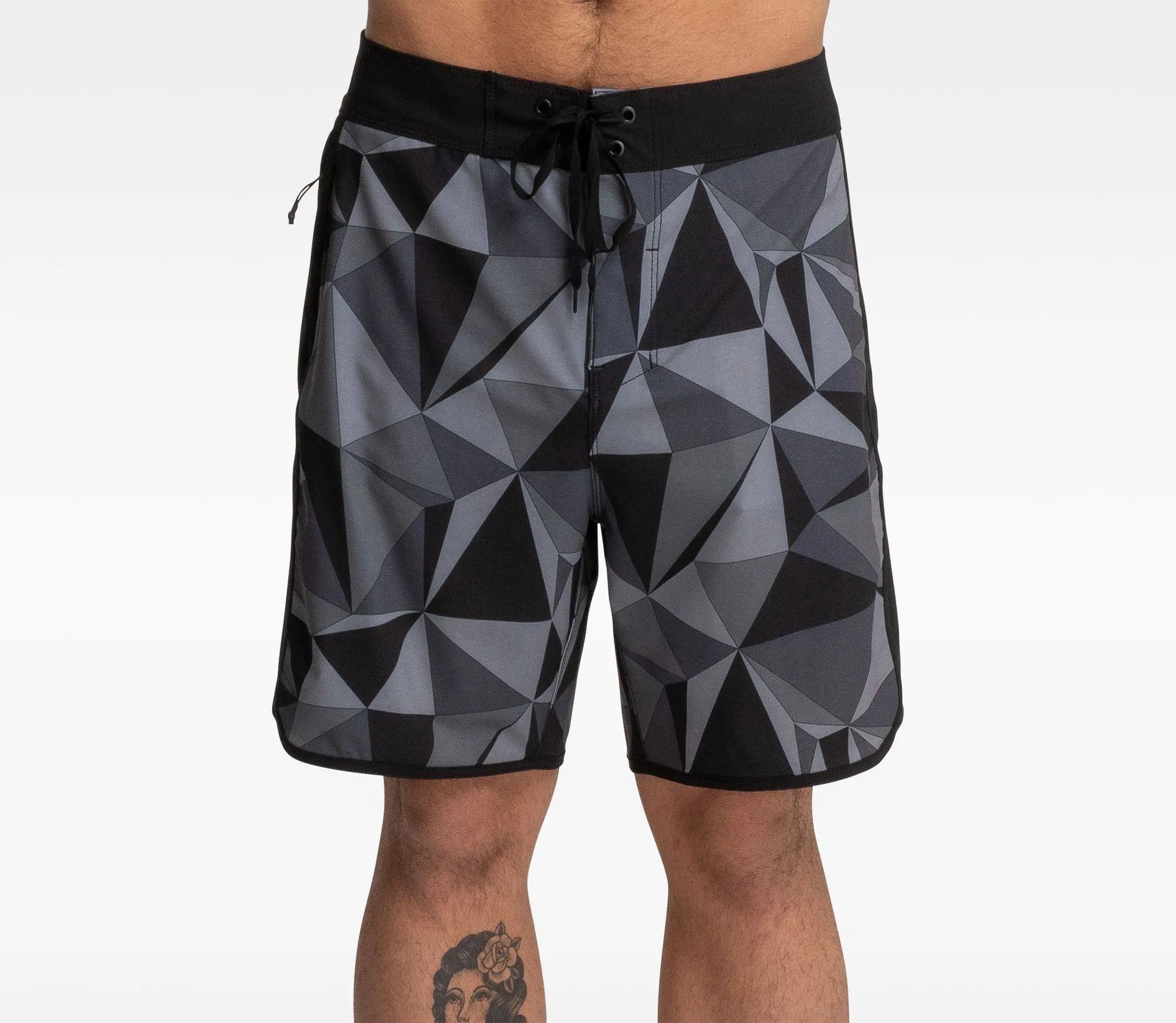 PHANTOM SWEEP GEO BOARDSHORT - BLACK - Image 3