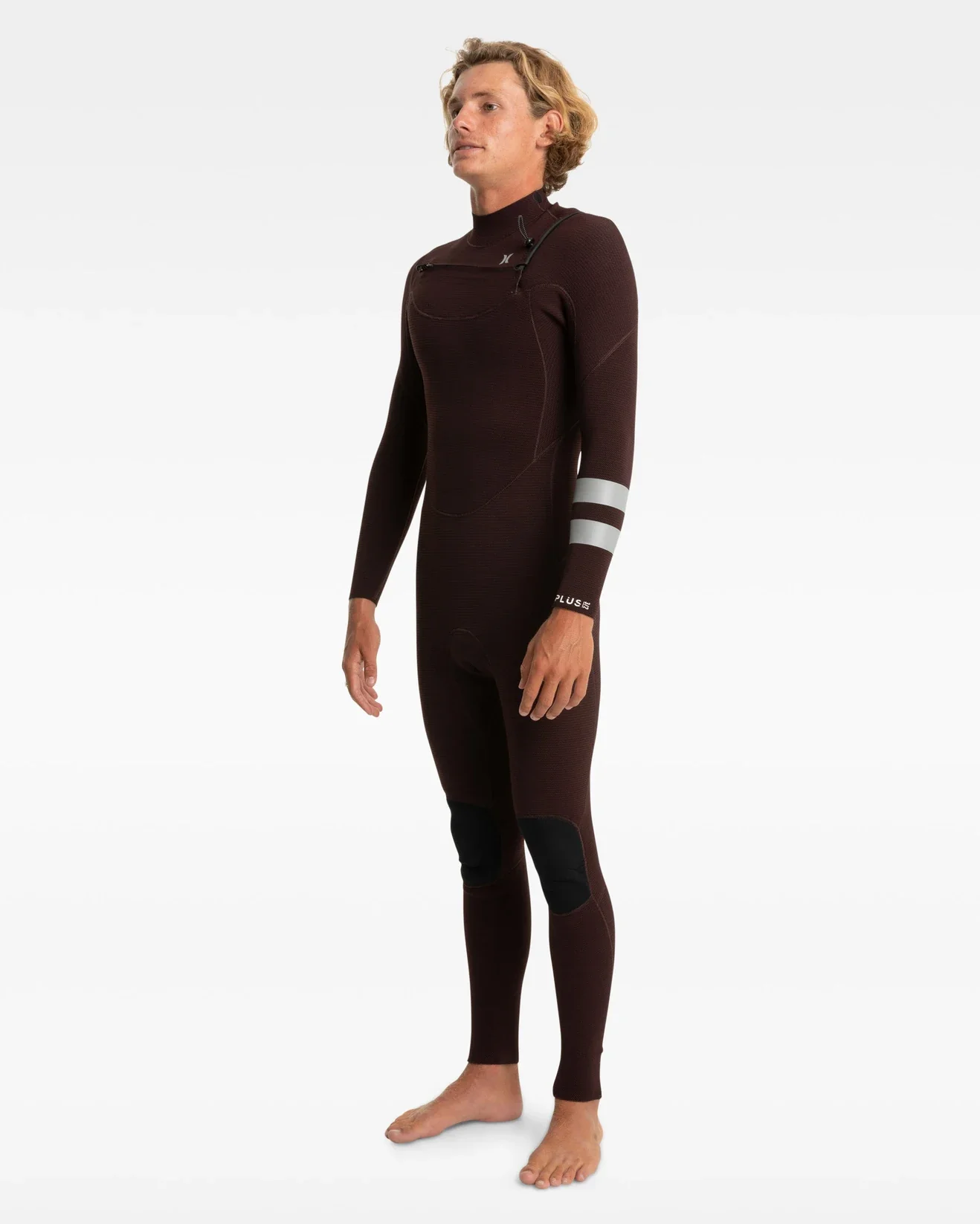 Plus 3/2mm Hurley Mens Wetsuit Steamer - Black/Mahogany - Image 4
