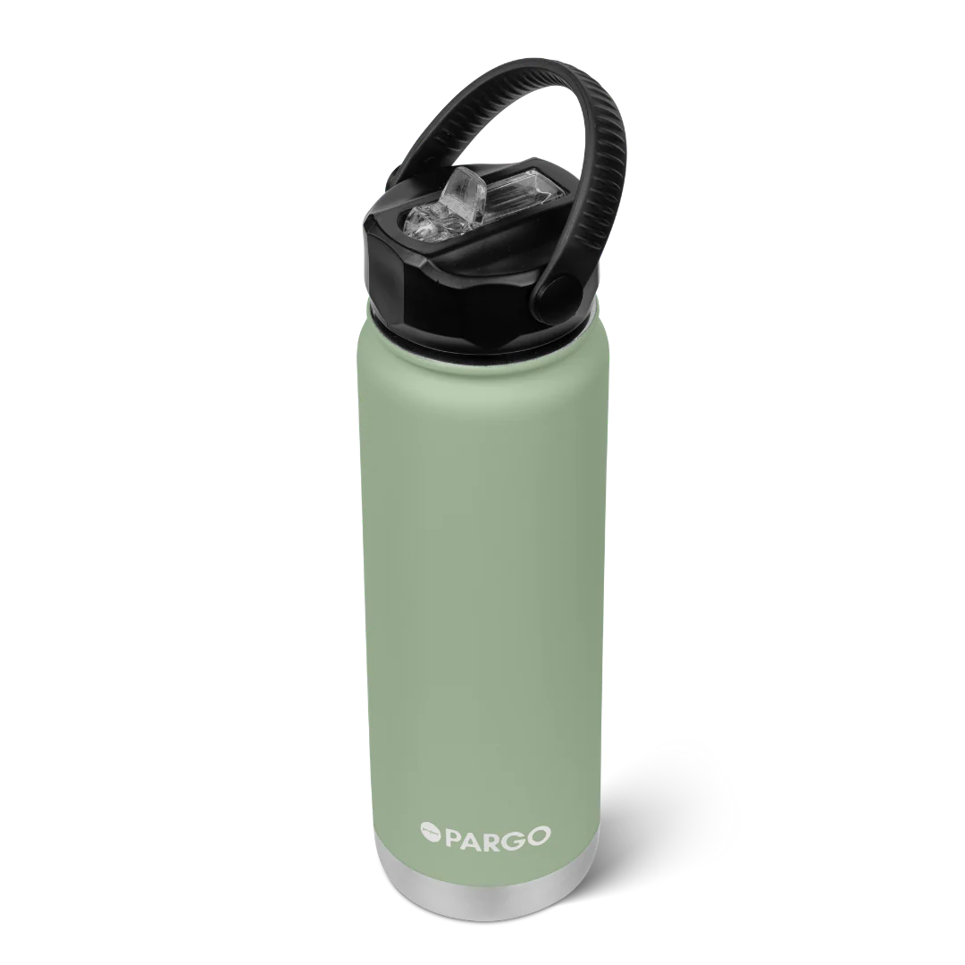 Project Pargo 750mL Insulated Bottle w/ Straw Lid - Eucalypt Green - Image 3