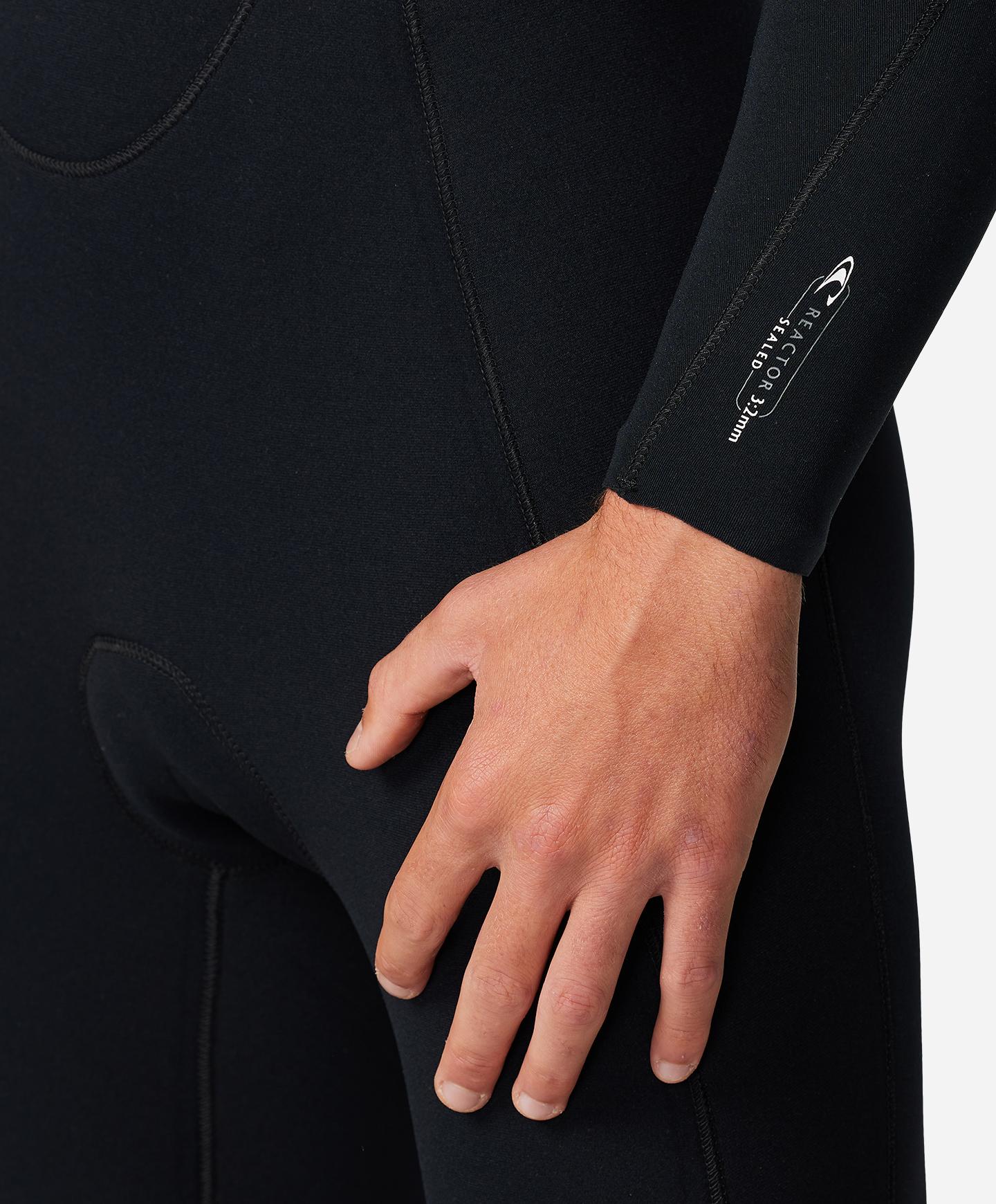 Reactor 3/2mm GBS Back Zip Steamer Wetsuit - Black - Image 4