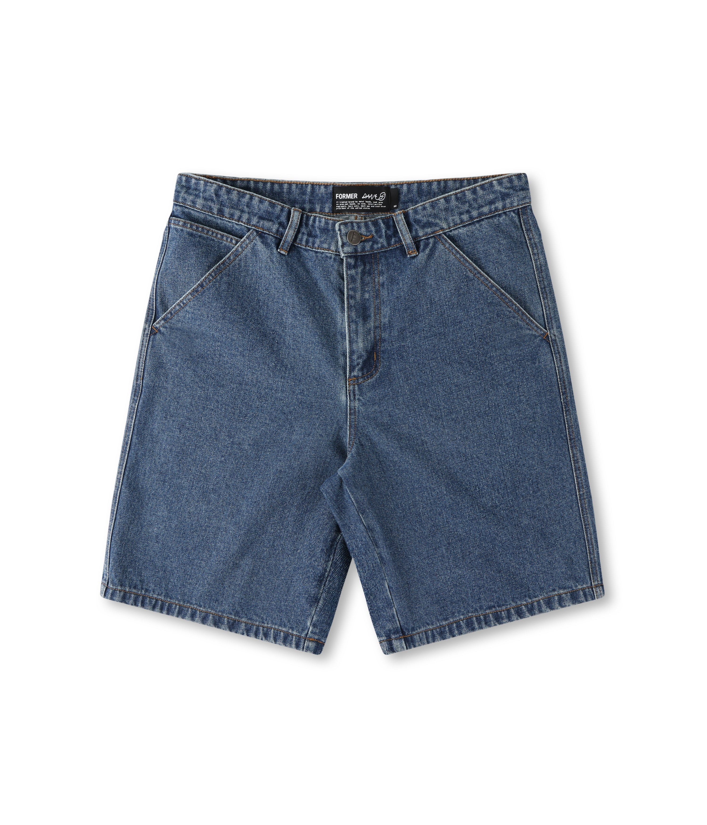Reynolds Flatline Denim Short - Dark Blue