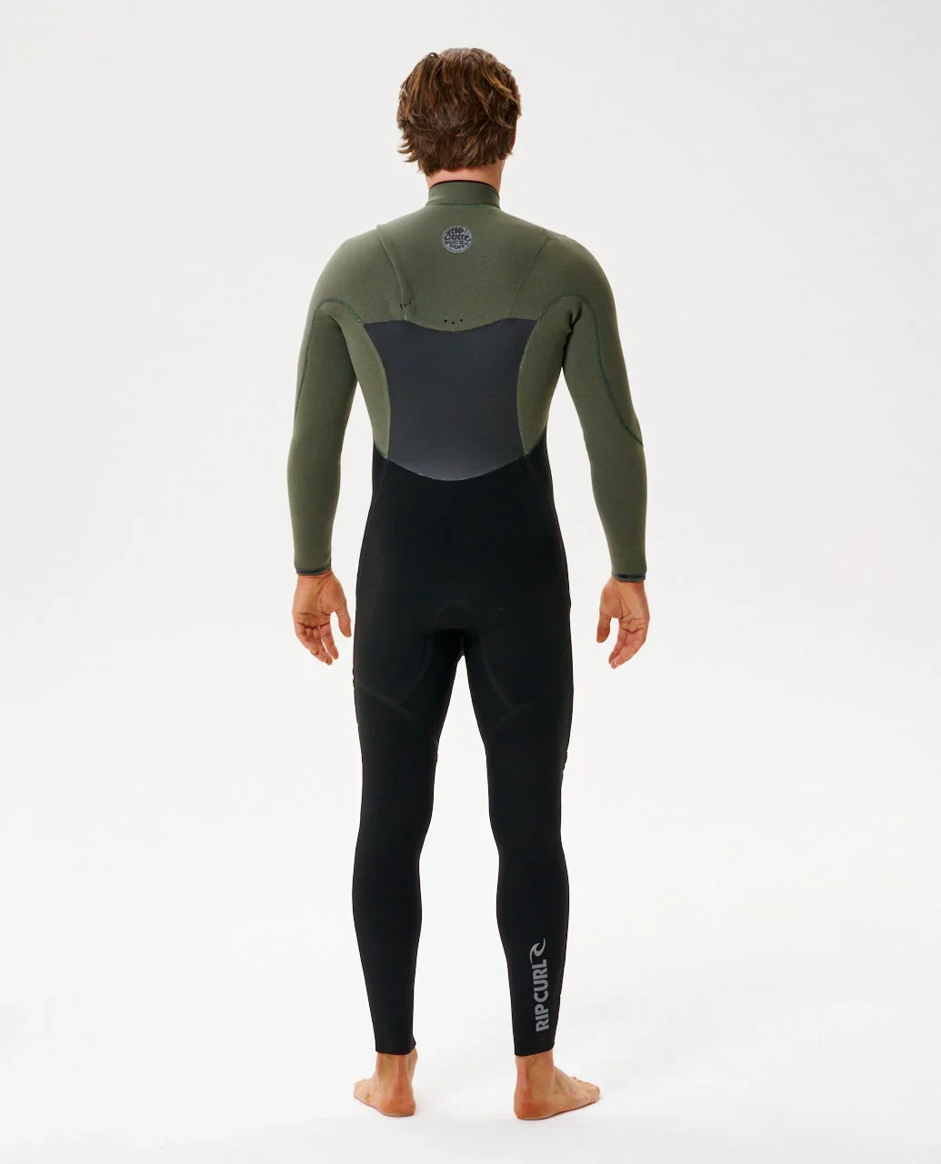 Rip Curl Men's Flashbomb 3/2 Chest Zip Fullsuit Wetsuit - Deep Cactus - Image 2