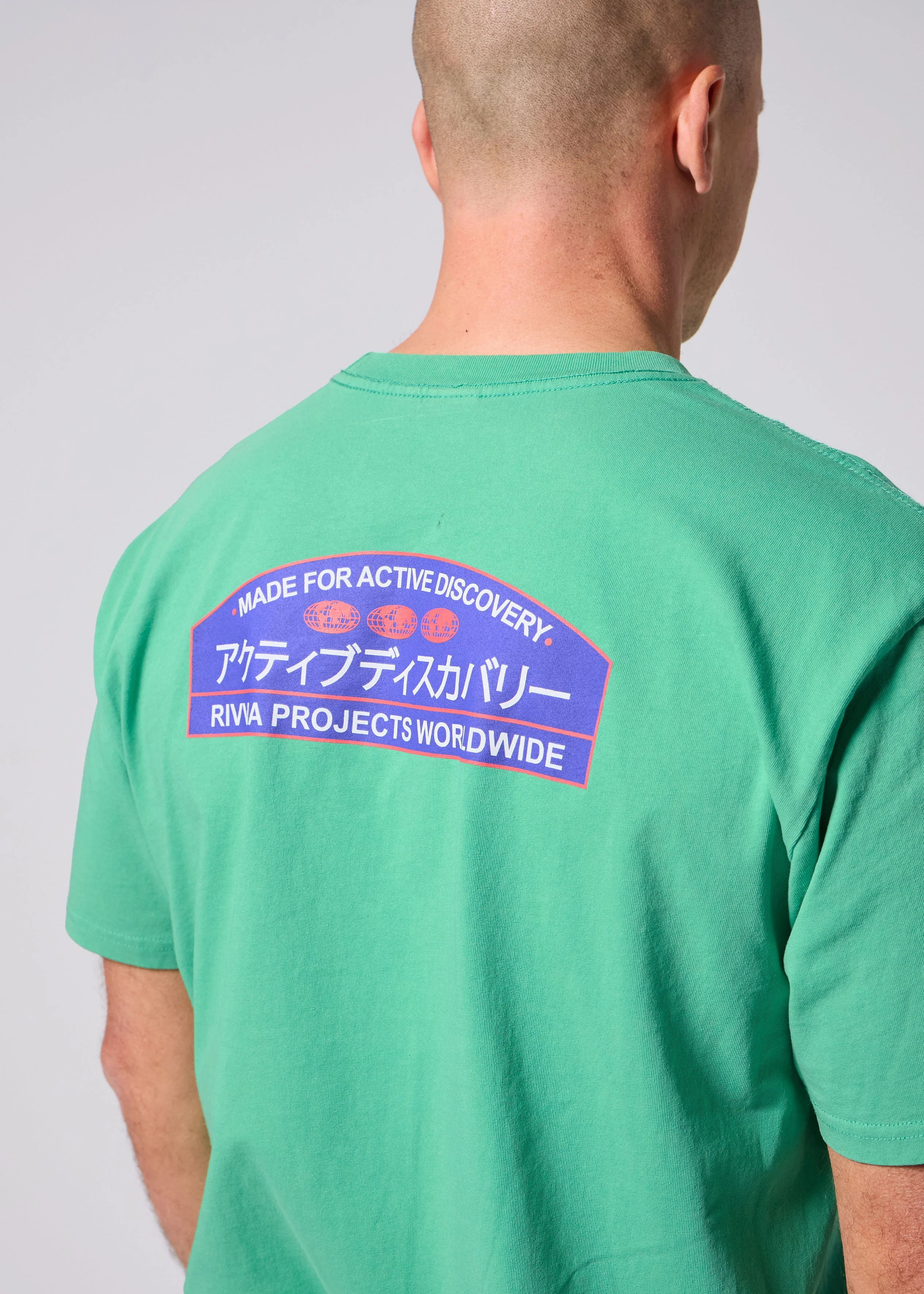 Rivvia Japan Vacation T-Shirt - Green Wash - Image 5