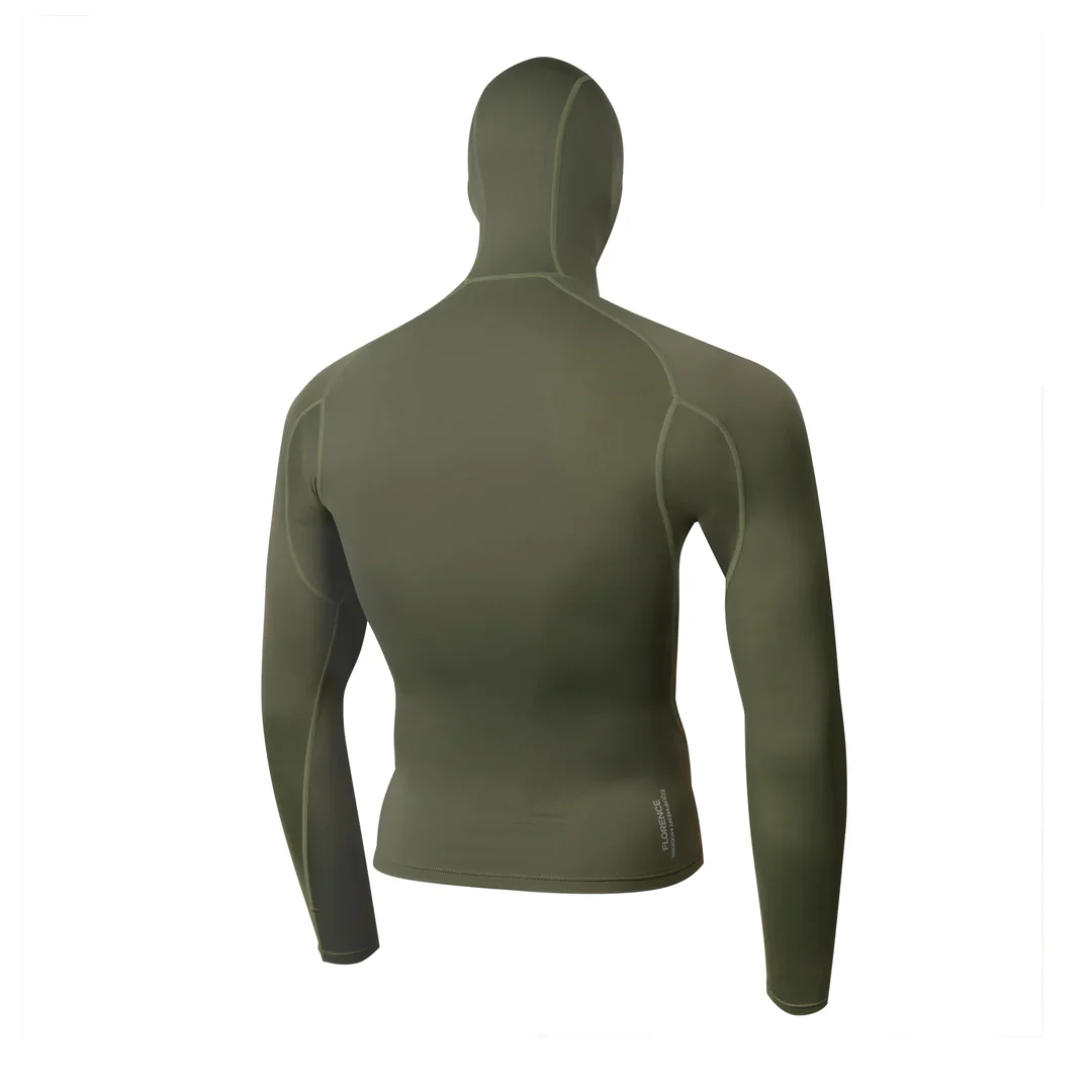 Florence Long Sleeve Hooded Rashguard - Thyme - Image 2