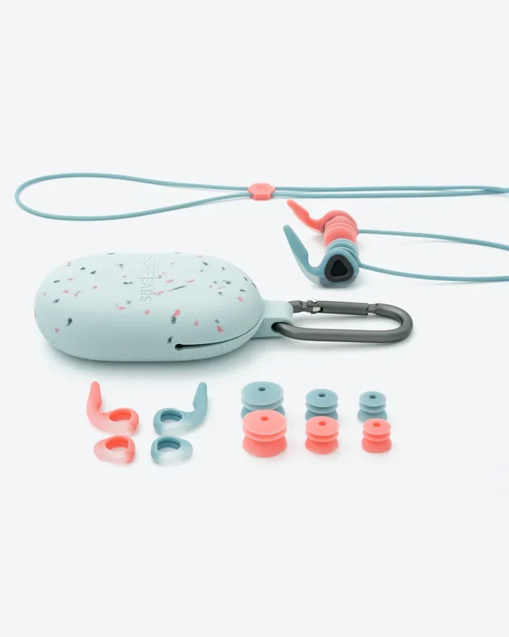 Surf Ears 4.0 Ear Plugs - Coral/Sky - Image 2