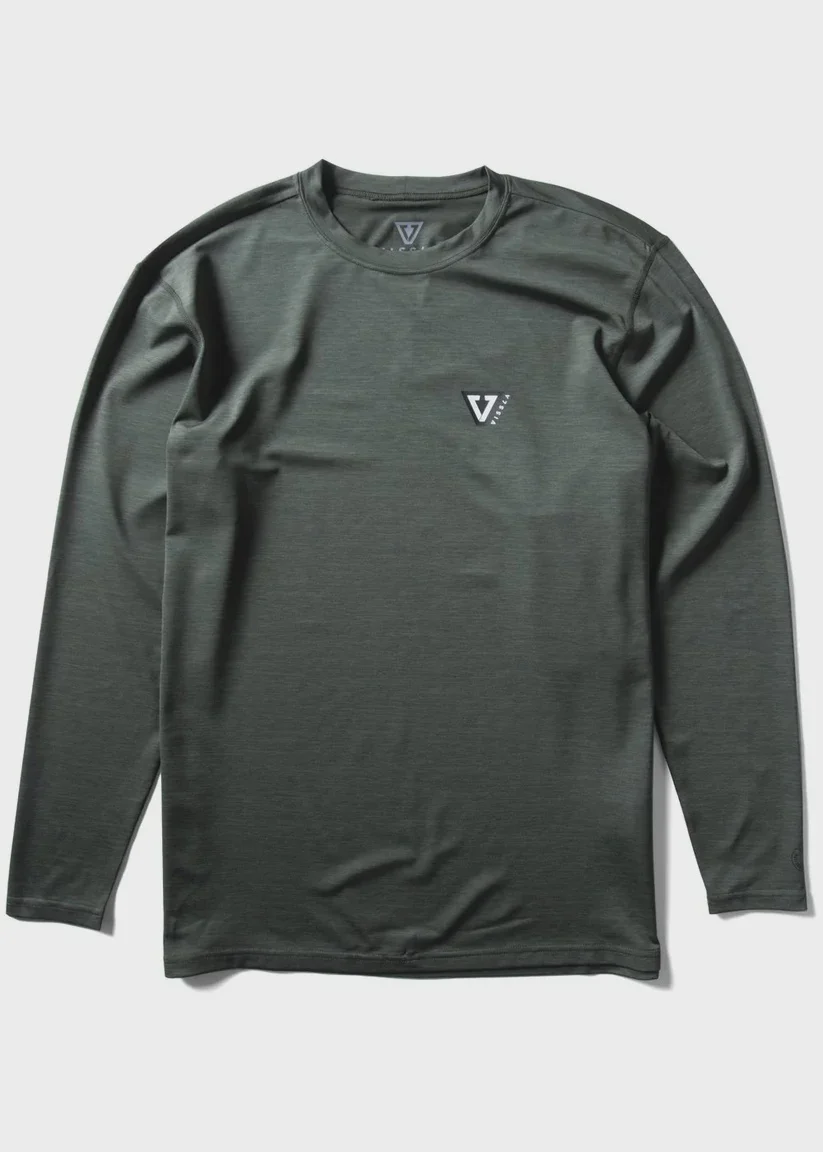 TWISTED ECO LS LYCRA - MILLITARY HEATHER