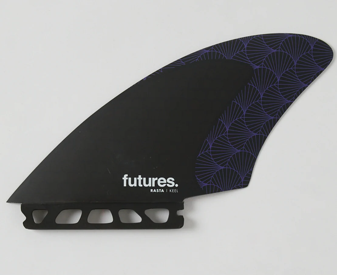 Futures Rasta Keel Fin Set - Black/Purple