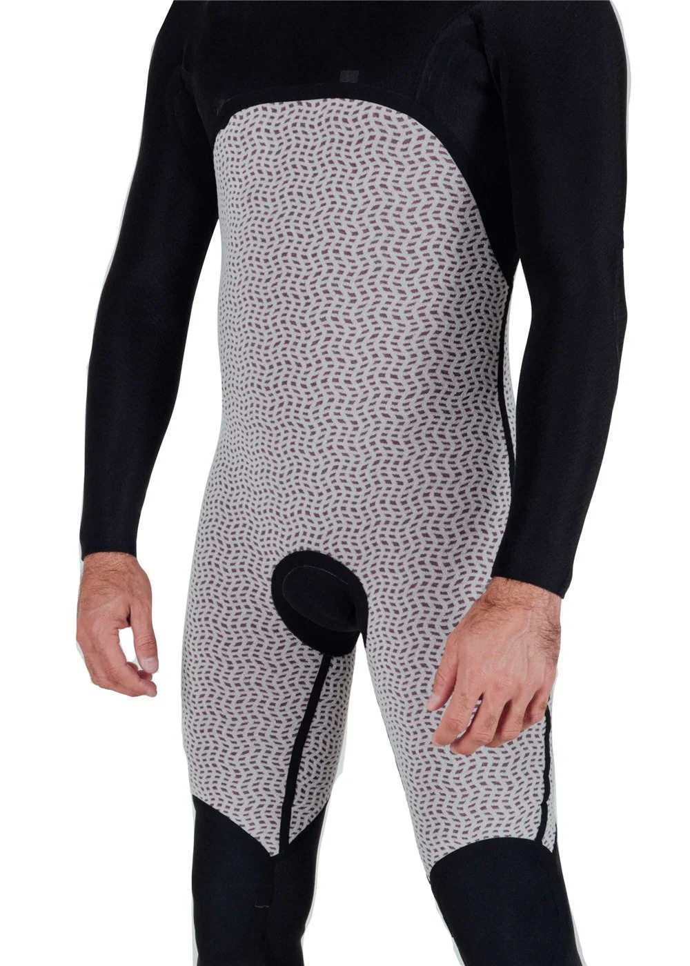 Vissla Natural Seas 3/2mm Full Chest Zip Wetsuit - Black - Image 3