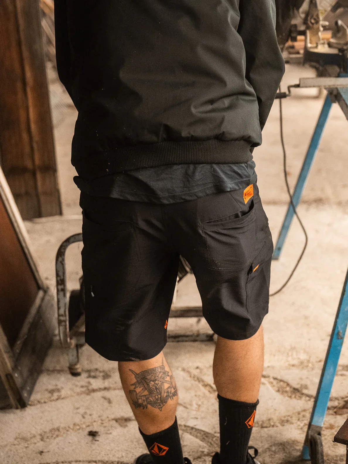 WORKWEAR SLAB HYBRID SHORT 20" - BLACK - Image 2