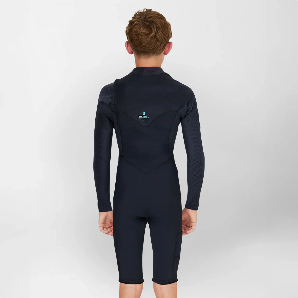 Youth O'neill HyperX 2mm Long Sleeve Spring Suit Chest Zip - Black - Image 2