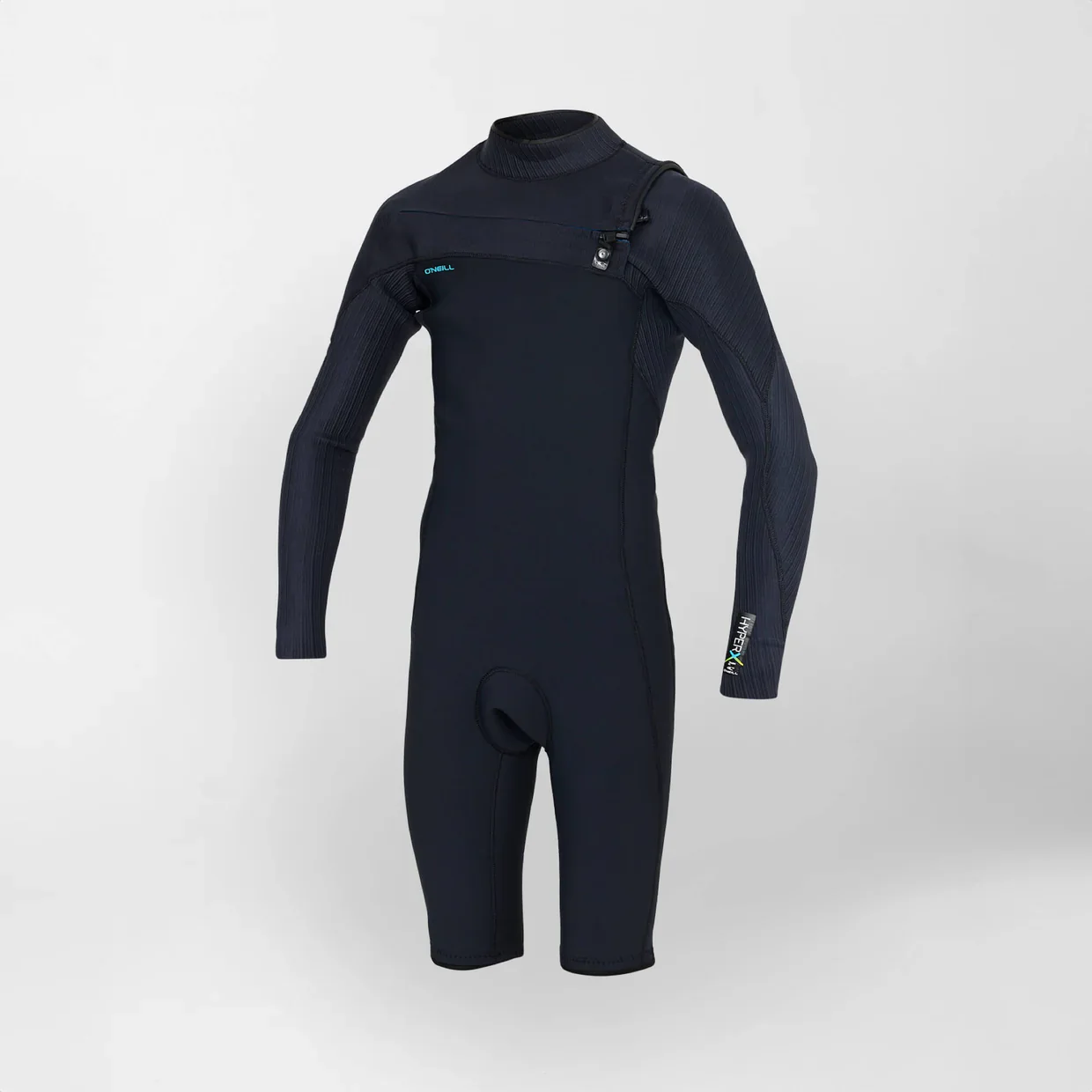 Youth O'neill HyperX 2mm Long Sleeve Spring Suit Chest Zip - Black - Image 6